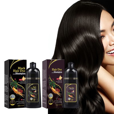 Натуральний трав'яний шампунь для чорної фарби для волосся